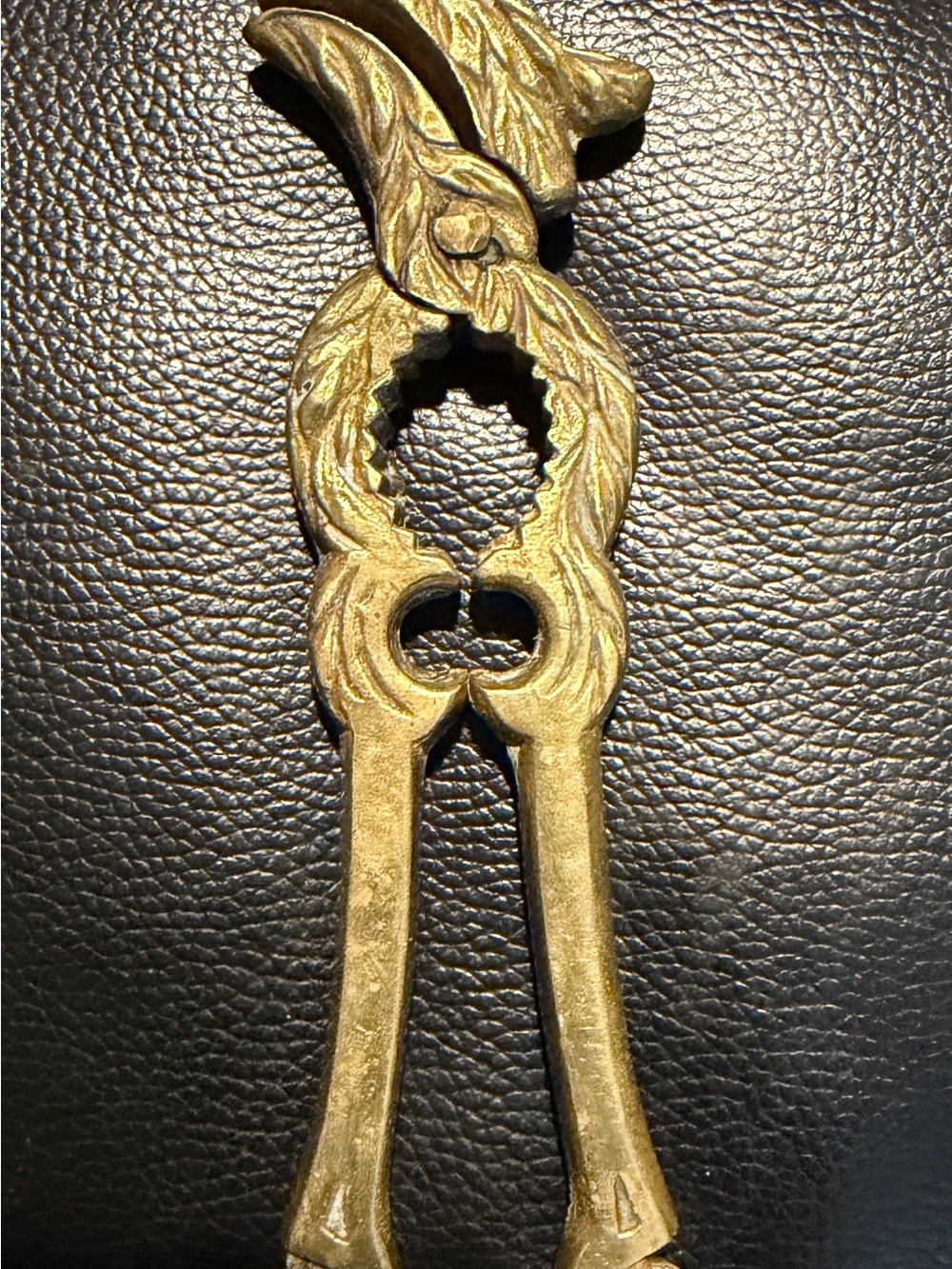 Antique/Vintage Heavy Solid Brass Eagle Head Nutcracker, Original, Functional